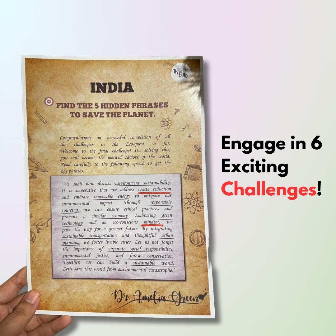 The Eco-Quest Challenge | Best Sustainability Activity | Commercial License For Unlimited Participants
